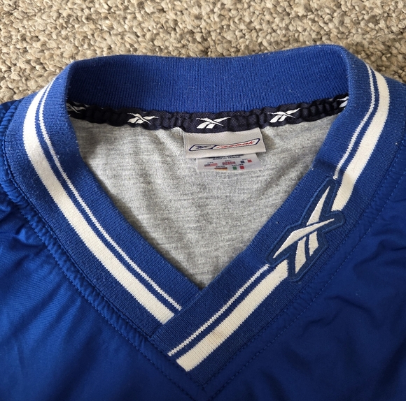 Vintage Reebok Rugby Windbreaker Pullover Blue, Lined XXL - Picture 6 of 14
